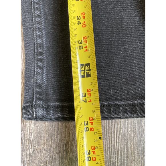 Vibrant Jeans Womens Size 5 Distressed Black Denim Thrashed Vintage USA Made - Picture 10 of 13